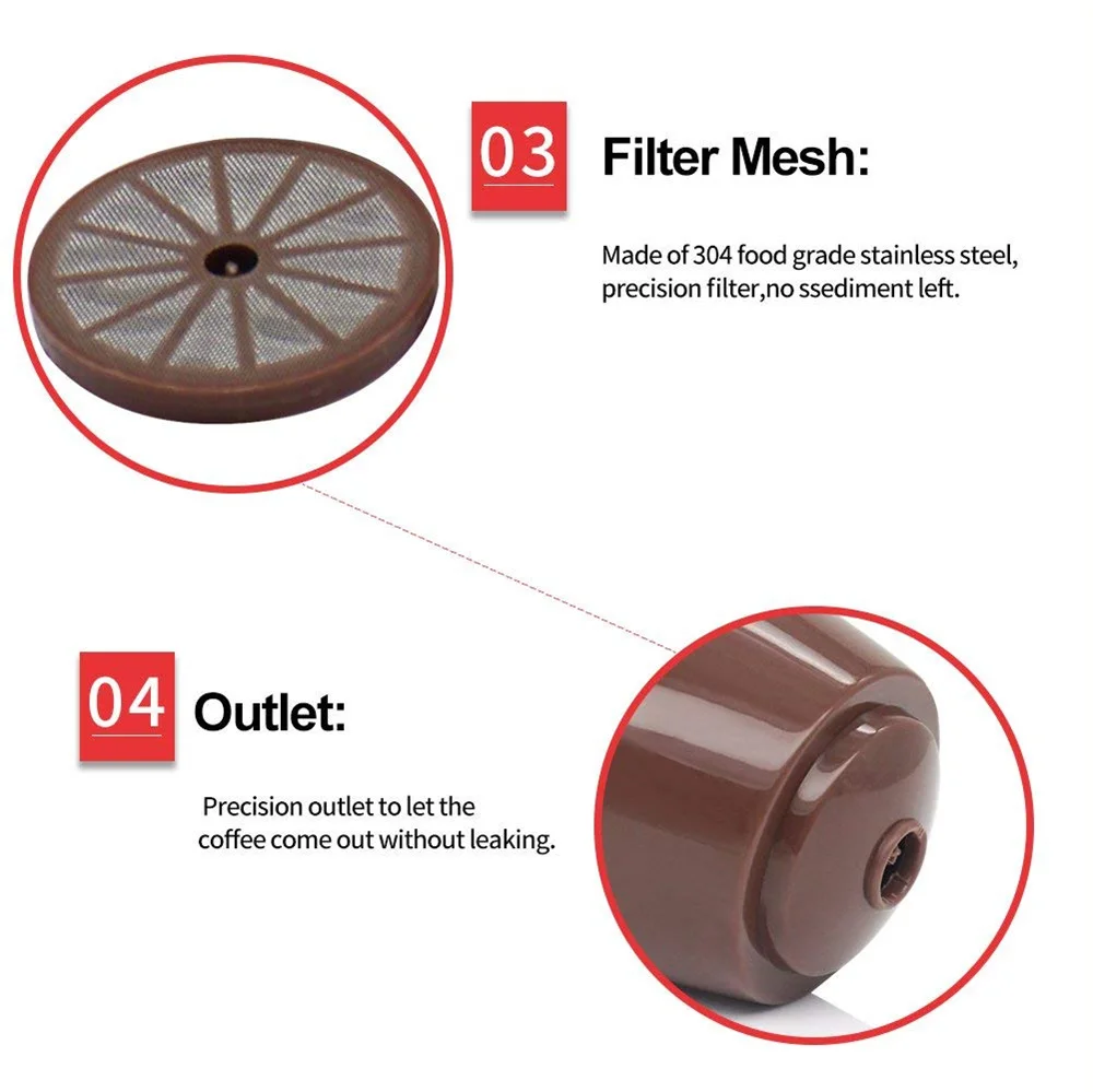 LMETJMA 9 Colors Reusable Dolce Gusto Coffee Capsu...