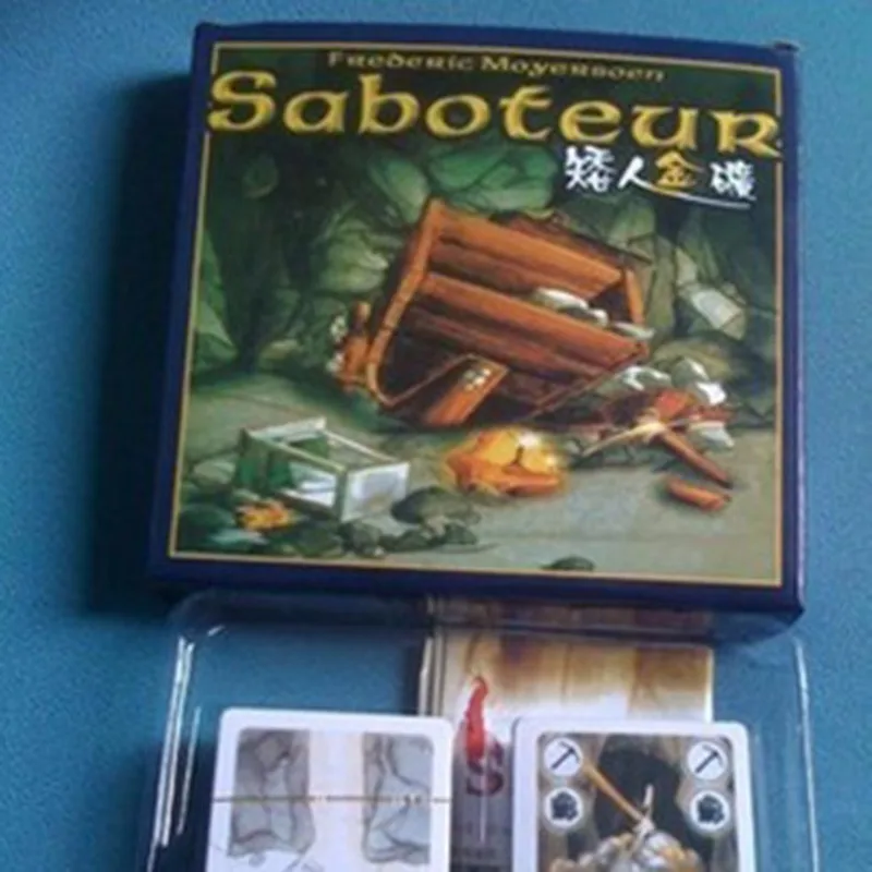 Настольная игра Saboteur 1 + 2 версии/версия Saboteur1 Jeu De забавная настольная игра с английскими инструкциями семейная настольная игра