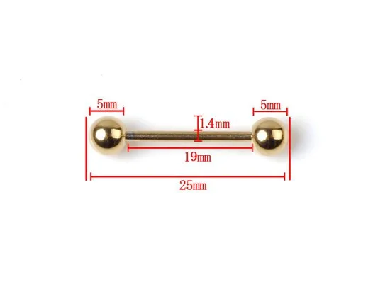 5 шт. Золото Нержавеющая пятен хряща верхнее ухо трагус Лабрет спираль верхний язык бар живота губы штанги кольца пирсинг ювелирные изделия для тела - Окраска металла: 02