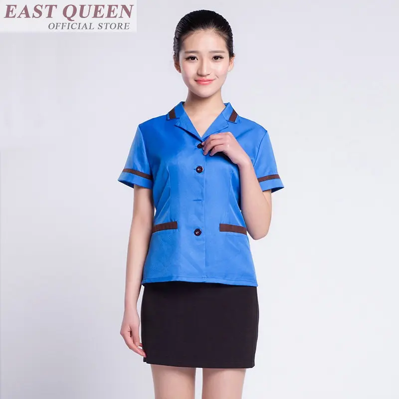 Рабочая одежда топы и платье униформа официанта отель для Комплект из 2 предметов