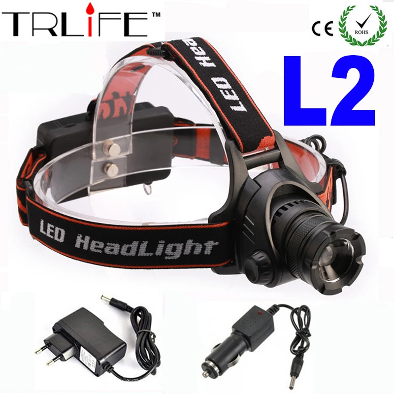 2017 New Headlamp 2500 Lumens CREE T6 U2 LED 3 Mode Waterproof lantern Zoom Headlight For