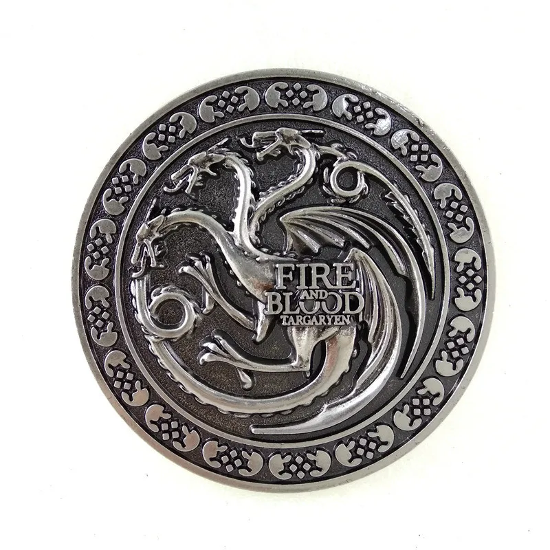 Us 999 Game Of Thrones Fire And Blood House Targaryen Logo Dragon Belt Buckle Custom Big Cowboy Belt Buckle Metal In Mens Belts From Apparel