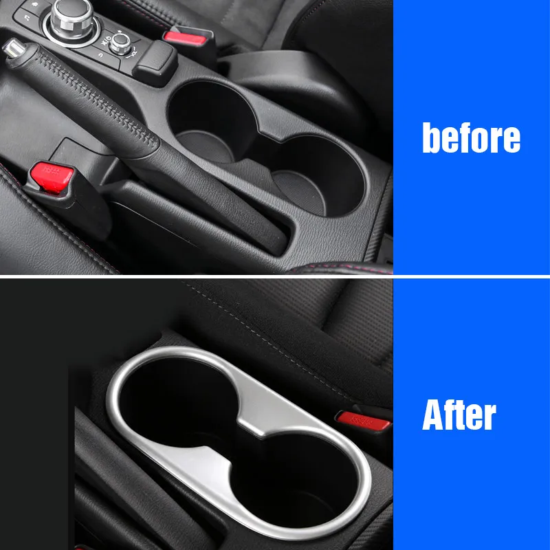 Vtear para Mazda CX-3 CX3 2017 accesorios cromados Centro consola Panel marco cubierta piezas interiores accesorios molduras Vtear para Mazda CX-3 CX3 2017 accesorios cromados Centro consola Panel marco cubierta piezas interiores accesorios molduras