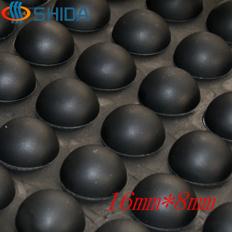 144PCS 16x8mm Black and High Clear Self Adhesive Anti Slip Silicone