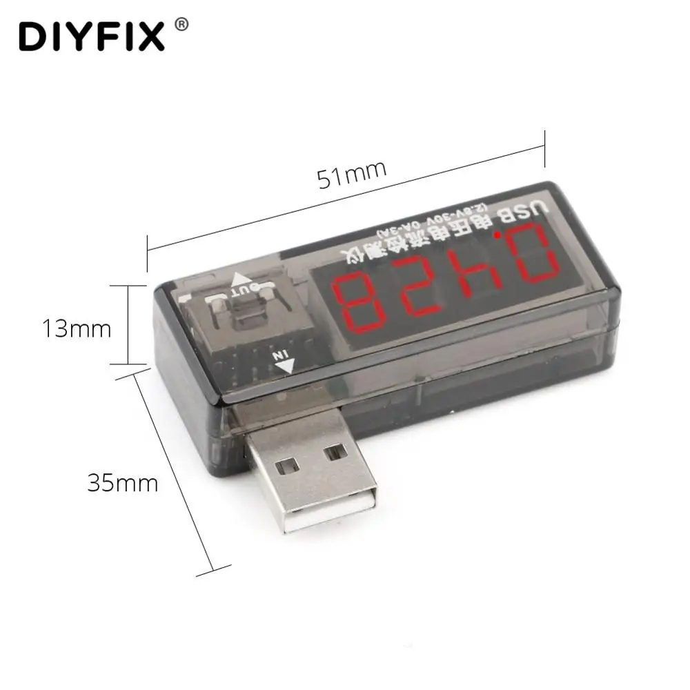USB тестер цифровой вольтметр постоянного тока измеритель напряжения и амперметр