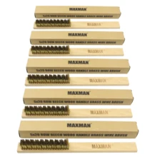 MAXMAN 5 шт. щетка из медной проволоки бука деревянная ручка латунная щетка для промышленных устройств поверхность/Внутренняя Полировка Шлифовка Чистка