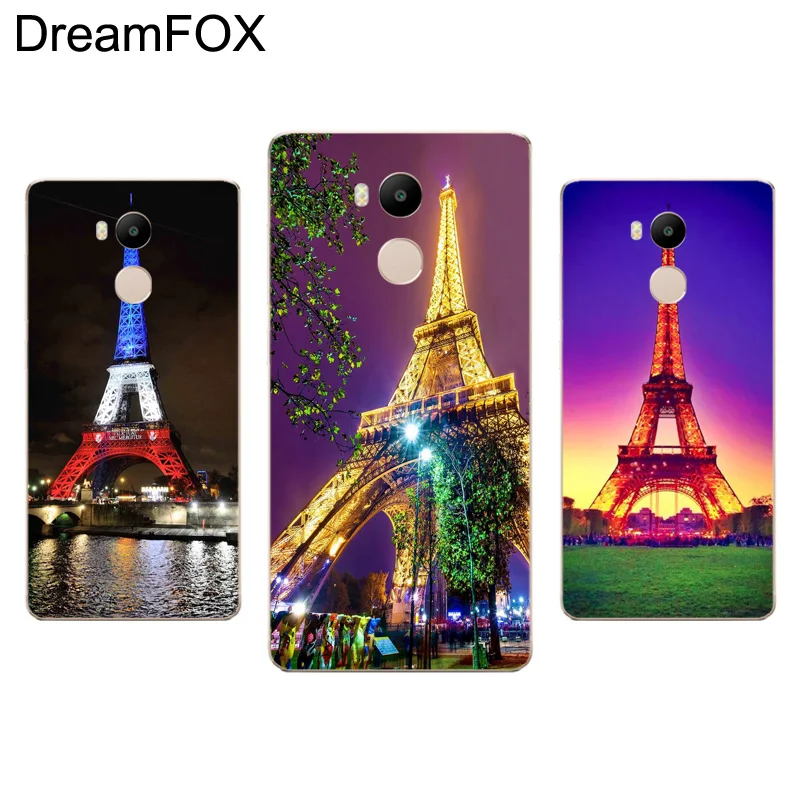 DREAMFOX M122 Париж Эйфелева башня Мягкий ТПУ силиконовый чехол для Xiaomi Redmi Note 3 4 4X5 5A 6 7