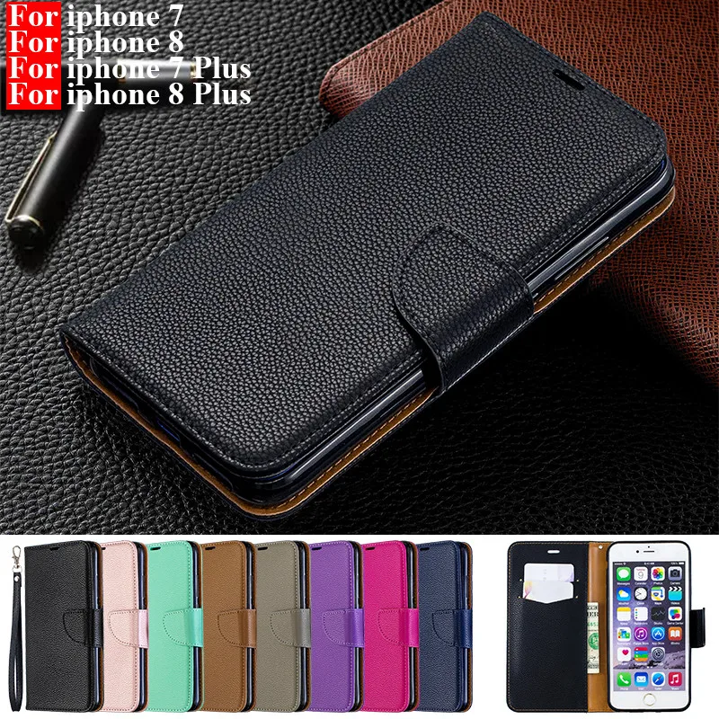 

For iphone 8 Case Leather Vintage Phone Case On iphone 7 8 Plus Case Flip 360 Magnetic Wallet Case For Hoesje iphone 8Plus Cover