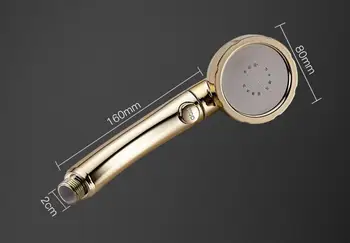 

One button Waterstop Shower nozzle 3 Levels adjustable Shower head SPA sprayer sprinkler head