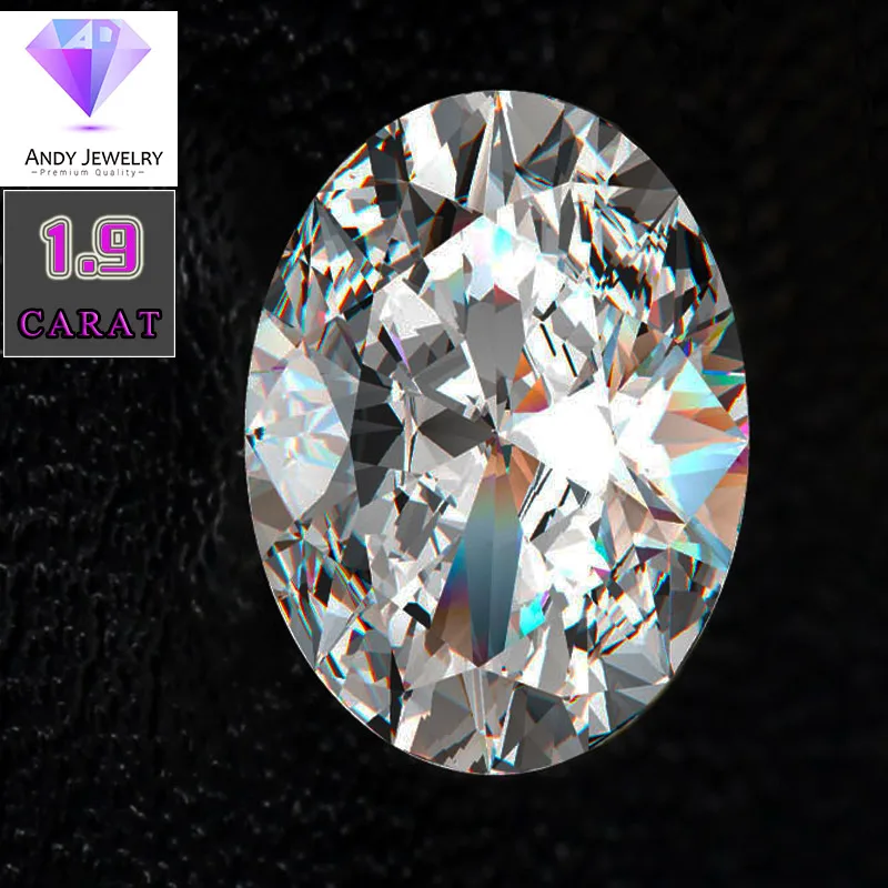 

7*9mm Oval Cut 1.9 carat VVS Moissanite Super White Loose Moissanite Diamond for Wedding Ring
