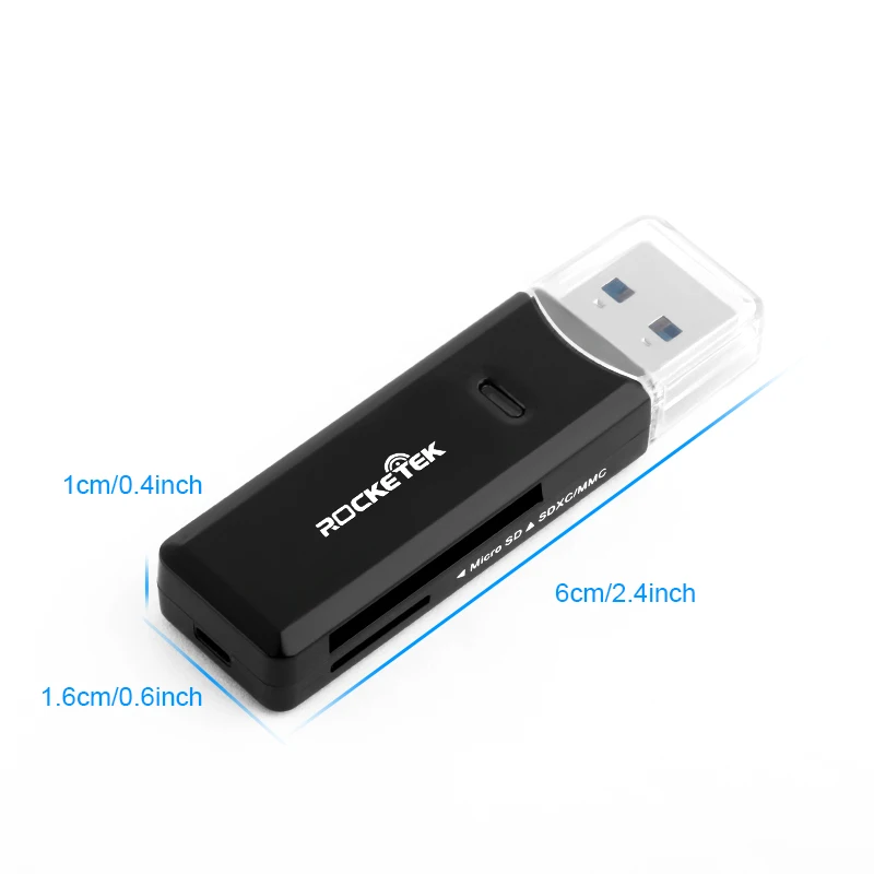Rocketek high quality usb 3.0 multi 2 in 1 memory card reader adapter for SD/TF micro SD pc computer laptop accessories Rocketek high quality usb 3.0 multi 2 in 1 memory card reader adapter for SD/TF micro SD pc computer laptop accessories