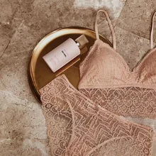 Французский Романтический Кружевной Женский комплект нижнего белья, Полупрозрачные трусики бикини, сексуальное красивое нижнее белье