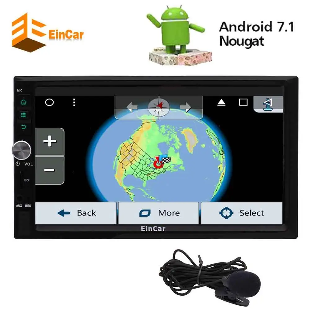 Продажа Eincar Электроника android 7.1 Авто Радио Стерео Видеообзор стереоресивера в тире 2Din gps навигации автомобильных аудио Wi Fi