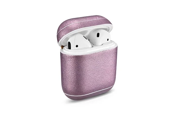 Чехол для гарнитуры из натуральной воловьей кожи для Apple AirPods, защитный чехол для зарядки Bluetooth, беспроводной чехол для наушников - Цвет: ICARE-004