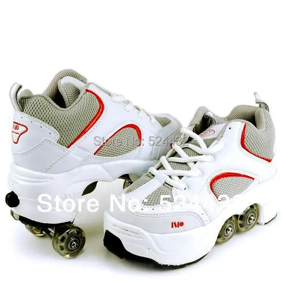 2014 Men Child Women Four Wheels Roller Skates Double Wheels Walkable Skating Leisure Sports Dual Shoes Tap Shoes Runaway Shoes Shoes Fall Shoe Rack Shoesshoe Zebra Aliexpress