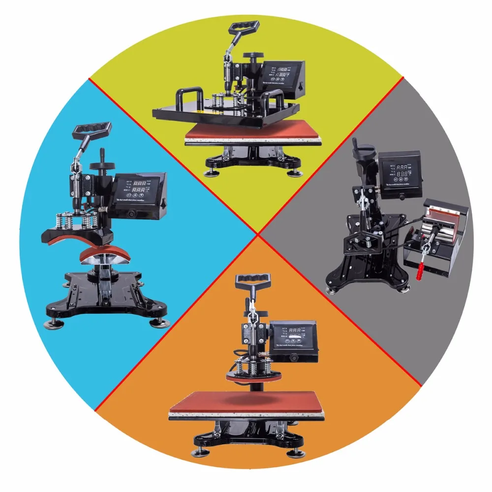 Дешевый дизайн 8 в 1 термопресс машина/теплопередача/Сублимация/термопринтер сублимация, термопресс CE утвержден