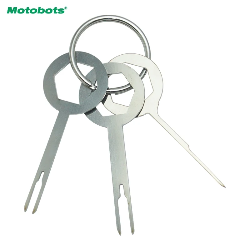 

MOTOBOTS 3pcs/set Car Terminal Wiring Crimp Connector Extractor Pin Removel Key Tool Auto Terminal Removal Tool Kit #CA5754
