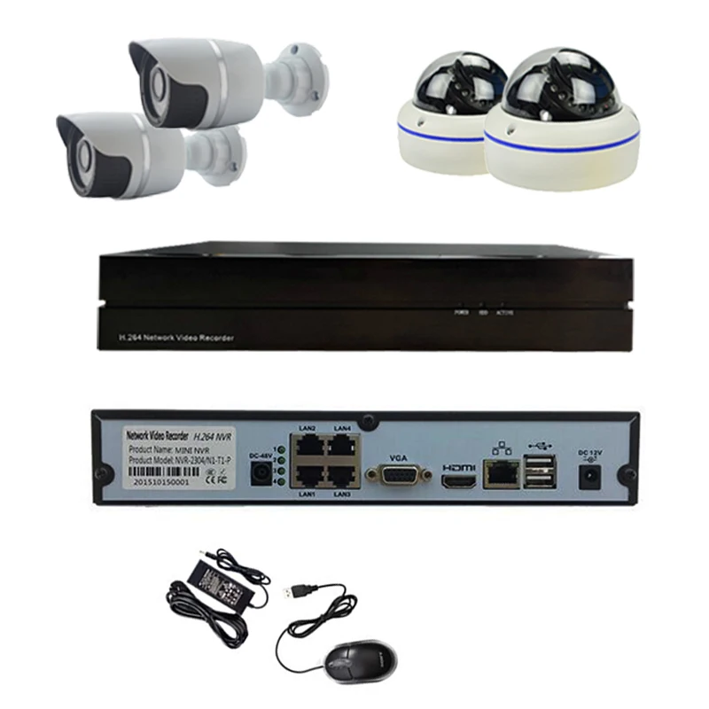 

POE Indoor Dome 1.0MP 720P Outdoor Waterproof IP Network Camera 4CH POE NVR P2P onvif P2P night