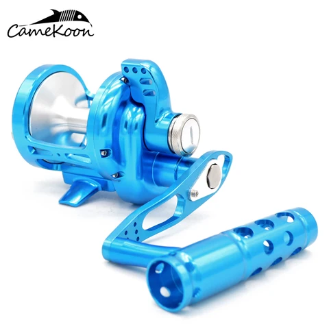 Arrastar de Água 9 + 2 Camekoon Convencional Alavanca Salgada Surf Fundição Pesca Rolamentos Max Arraste 35 kg Poderoso Barco Trolling Carretel