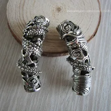 5 шт./лот скандинавский Дракон-Викинг волосы коса боязнь борода раста дредлок бусины трубчатые Кольца Аксессуары приблизительно 7,5 мм отверстие