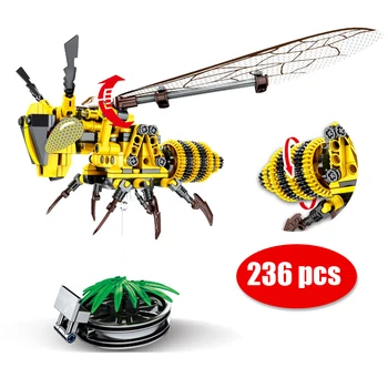 

236pcs DIY Simulated insect Bee Wasp Building Blocks Compatible legoingly Technic bloki Bricks Set Educational Toys for Children