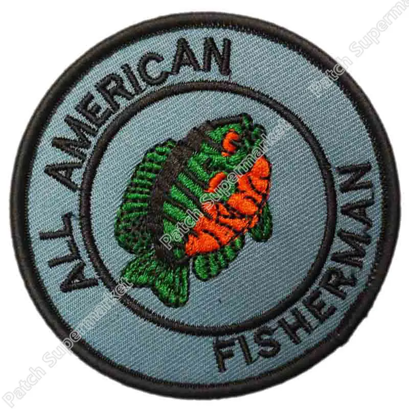 Vintage All American Fisherman patch Fishing patch