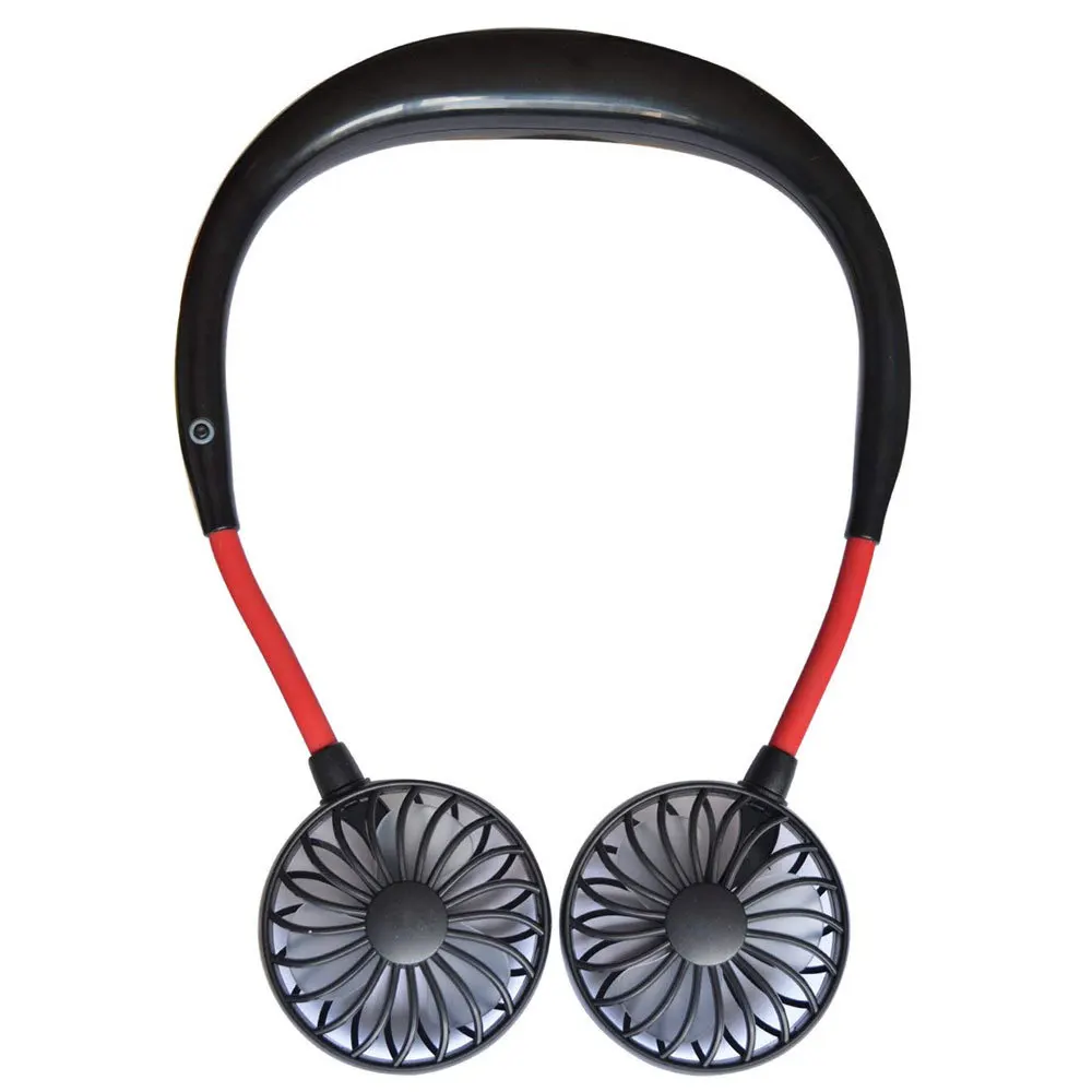 

Multi-Functional Rechargeable Hanging Mini Fan Head Neckband Fan Portable Mini Usb Fan Air Cooling Fan For Home