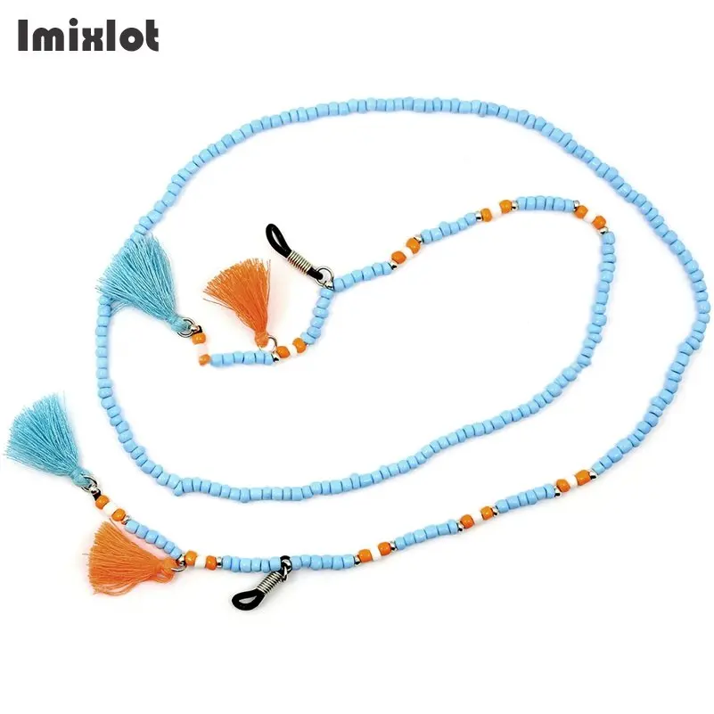 

Imixlot Handmade Beaded Glasses Chain Strap Cord For Spectacles Glasses Tassel Eyeglass Eyewears Sunglasses Lanyards Cord Holder
