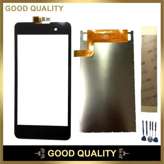 100% Tested Free shipping 1pcs/lot For Micromax Spark 2 Q334 Choice LCD Display Touch Screen Digitizer Black Color | Мобильные