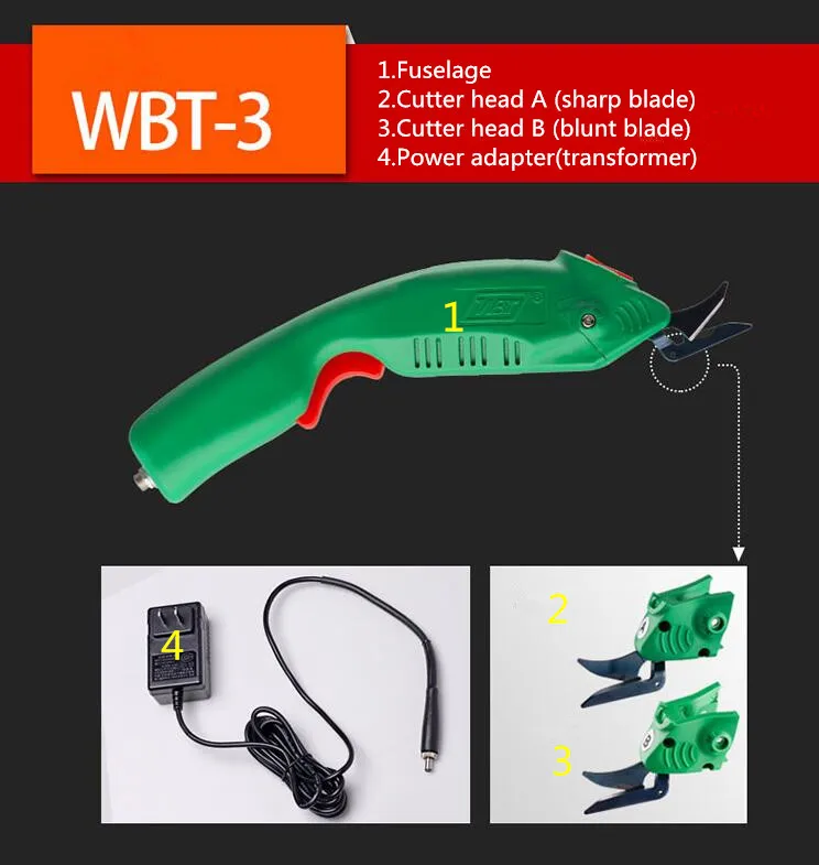 

WBT electric scissors fabric dressmaking scissors textile cutter