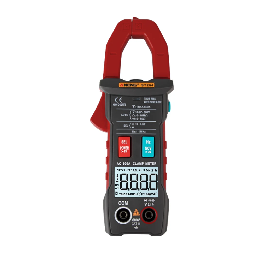 

Amperometric Clamp Meter Multimeter Automatic Range 4000 Counts Voltmeter Pliers Ammeter NCV Resistance Measuring Pliers