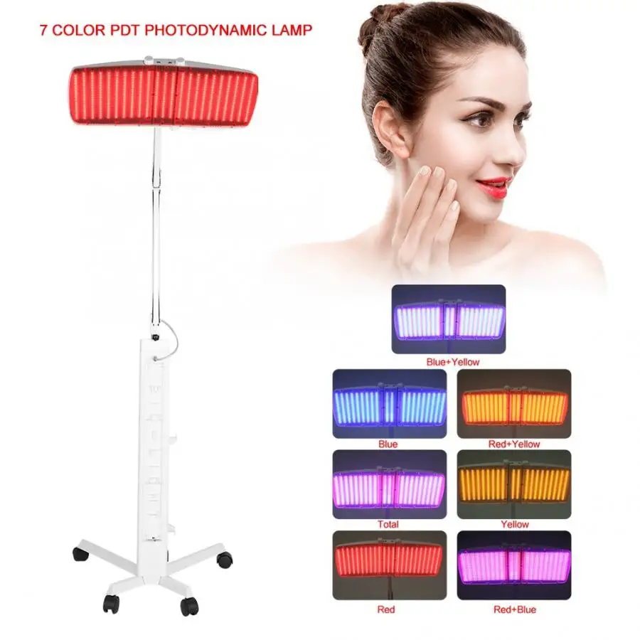 7 Color PDT LED Light Beauty Photodynamic Lamp Acne Treatment Skin Rejuvenation Anti-aging Acne Remover Anti-wrinkle Machine