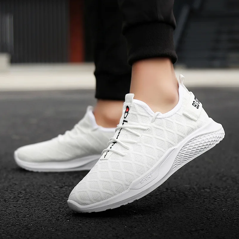 2019 Brand Shoes Men Causal Shoes Black Lightweight Breathable Lace Up Mesh Tenis White Sock Sneakers Adult Male Summer Sneakers 2019 Brand Shoes Men Causal Shoes Black Lightweight Breathable Lace Up Mesh Tenis White Sock Sneakers Adult Male Summer Sneakers