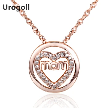 

Necklaces For Women 925 Sterling Silver Heart mom Letters Pendants & Necklaces Women Sterling-Silver-Jewelry Mothers Gifts