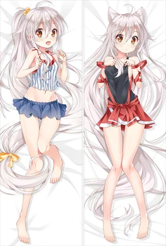 

MMF urara meirochou anime Characters sexy girl yukimi koume & tatsumi kon & chiya body pillow cover Dakimakura Pillowcase