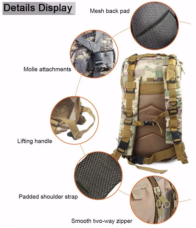 Горячо! 25L тактический военный рюкзак, мягкий дышащий армейский солдатский рюкзак, 1000D нейлоновый рюкзак для альпинизма, пешего туризма, треккинга, 9 цветов