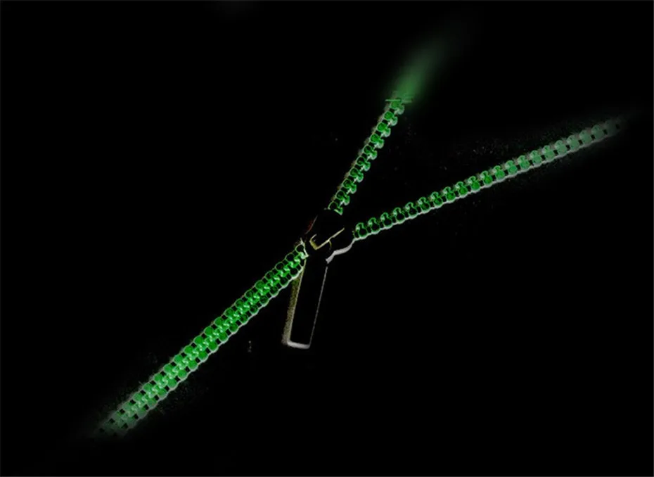 New Fashion Sports Earphones Headset Luminous Light Glow in the Dark Metal Zipper Earphone with Mic for Xiaomi  Mobile Phone (8)
