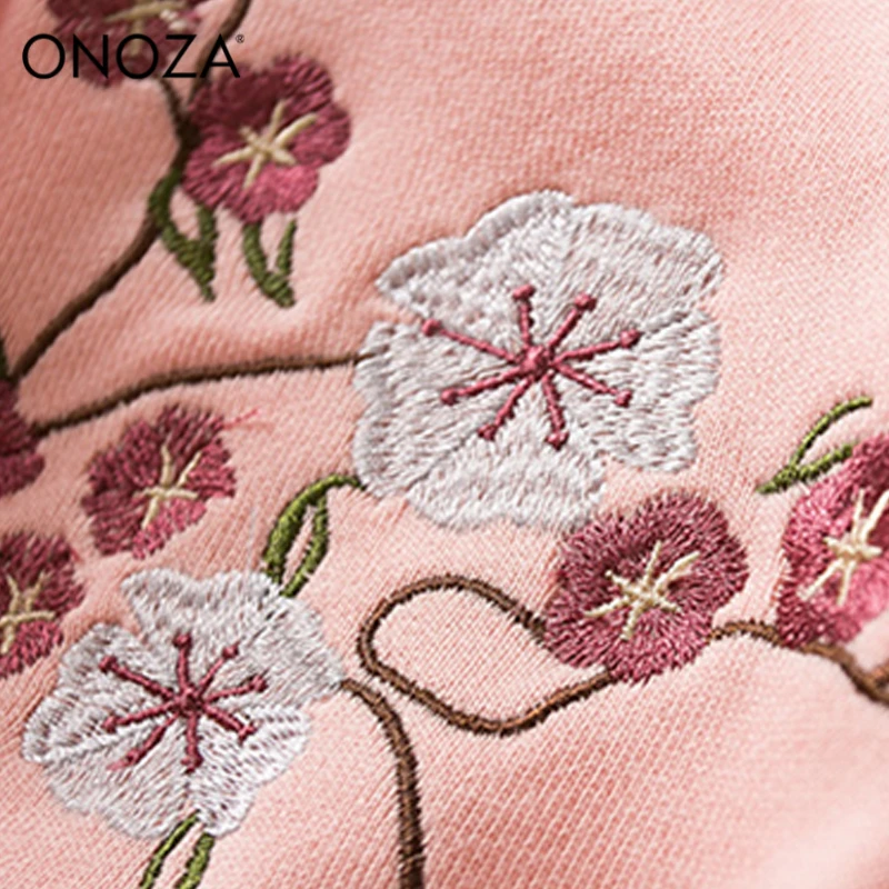 ONOZA толстовки для девочек Женские кофты Белый с длинным рукавом женский