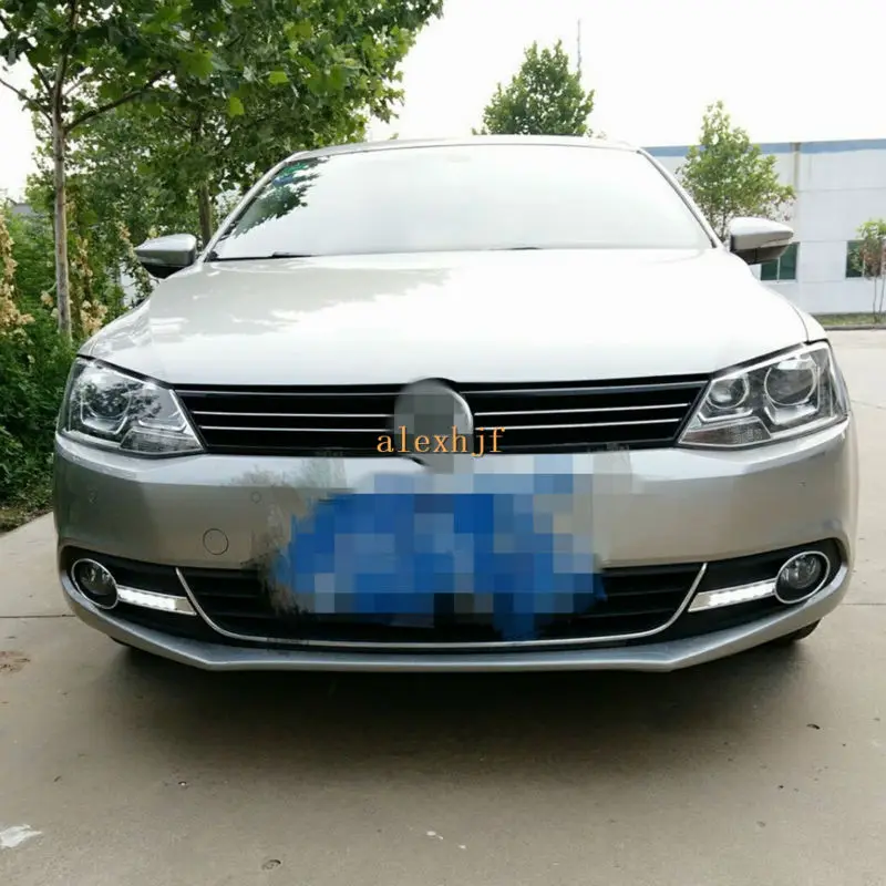 

July King LED Daytime Running Lights DRL With Fog Lamp Cover Case for VW Sagitar Jetta 6th 2011~14, 1:1 Replace, Fast Shipping