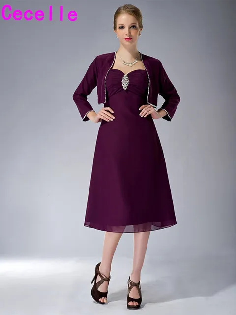 Grape Mother of the Bride Dress