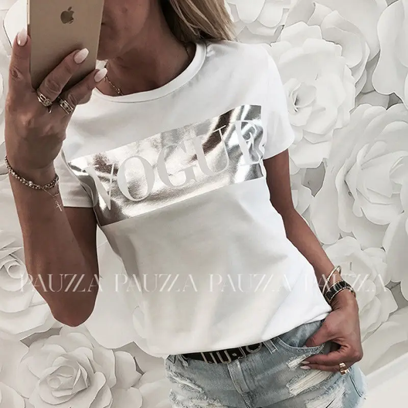 Womens Casual Short Sleeve Tops Summer Vogue Slogan Printed Tee shirt femme fashion harajuku tumblr Blouse blusa feminina Womens Casual Short Sleeve Tops Summer Vogue Slogan Printed Tee shirt femme fashion harajuku tumblr Blouse blusa feminina
