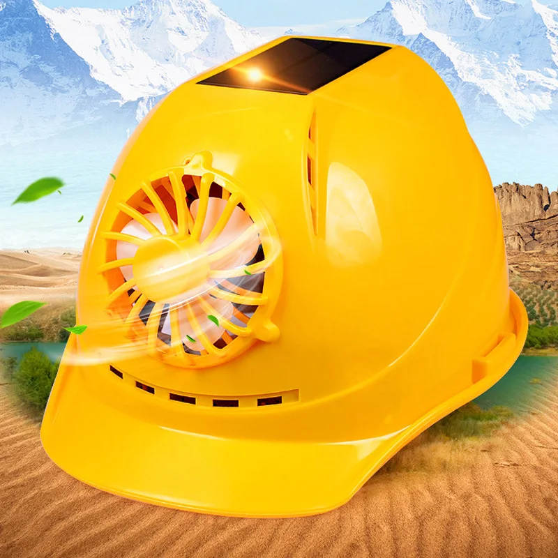 US $54.60 Solar Panel Fan ABS Crash Hard Helmet Li Battery Indoor Outdoor Work Safety Bump Cap Casco De Seguridad Sunscreen Hat Breathable