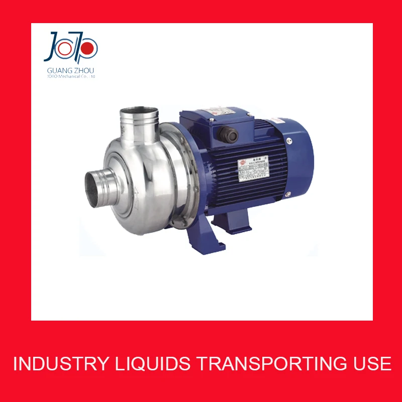 New BB250 075D Stainless Steel Centrifugal Water Pump Industrial Fluid Pump Clean Water Transporting Pump For