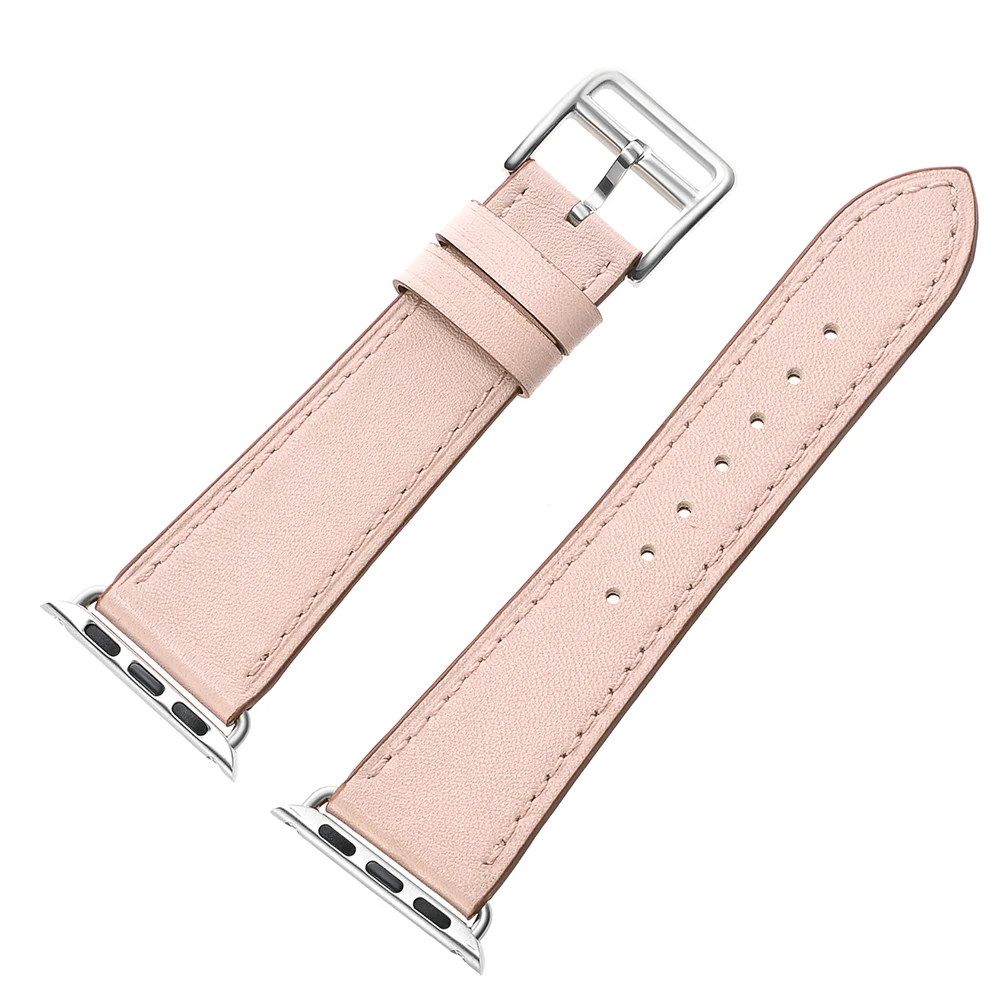 

Leather strap For Apple Watch band 42mm 38mm 44mm 40mm iWatch series 4 3 2 1 single tou wrist bands Fashion Bracelet belt