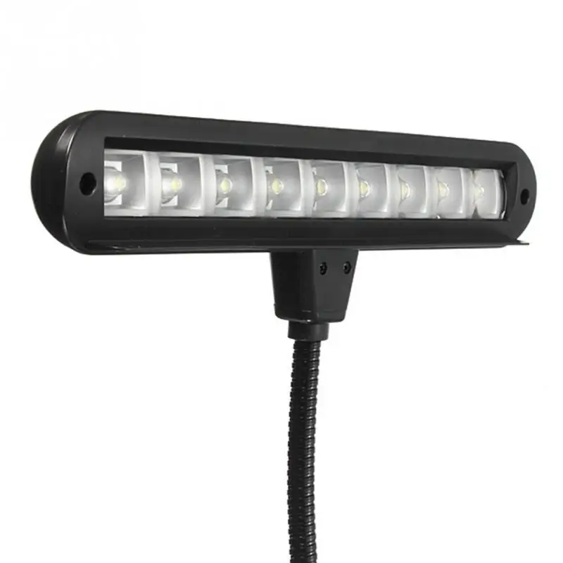  9 LED Clip-on Music Stand Lights Portable Flexible Gooseneck Eye Protection Reading Book Light USB  - 32932712840
