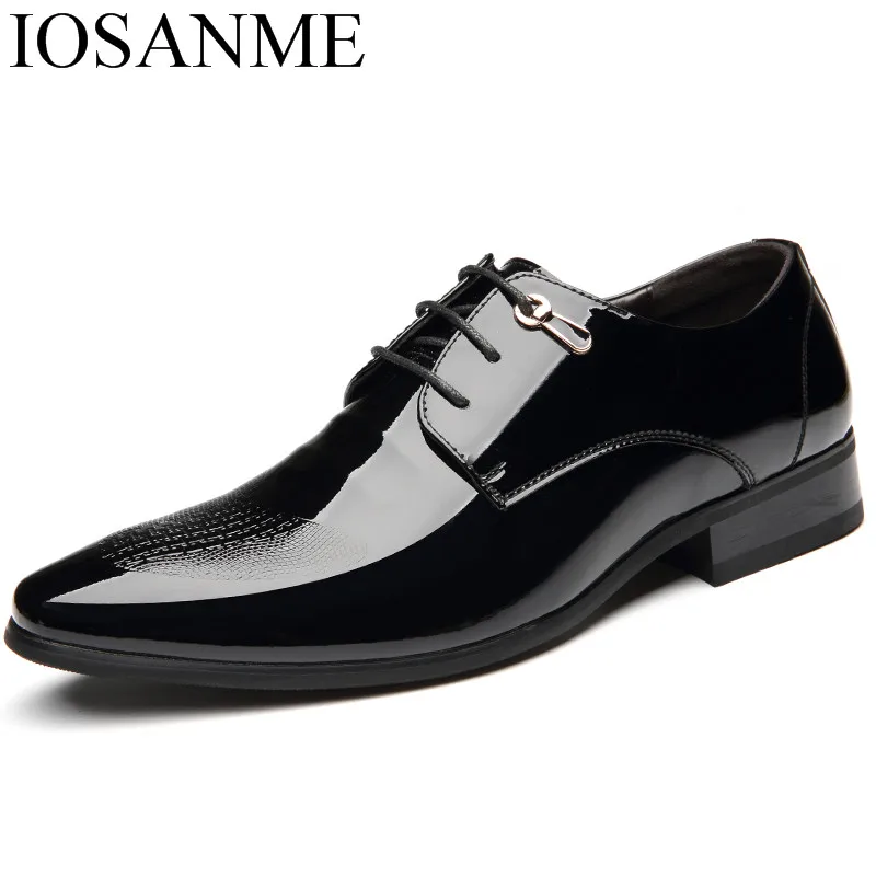 Charol Italiana Zapatos Estrecha Calzado Masculino Negocio Hombres Punta Para Oxford Formal Derby Marca Nuevo Elegante Diseñador De 0fTSqtXwx