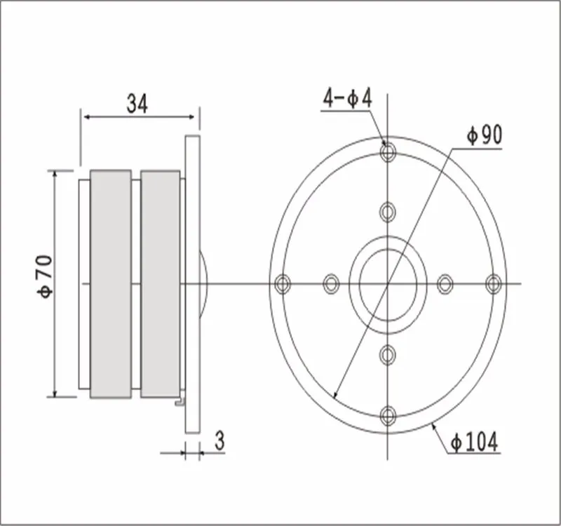 1 шт. Hi-Fi Серии высокочастотный динамик HL-139X 4 дюйма твитер из шелка мембрана магнитного 60 Вт 6 Ом для усилителя