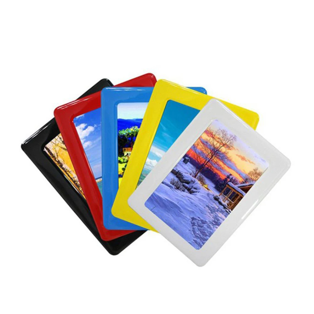 

Colorful Magnetic Picture Frames 11.8*16cm Photo Magnets Photoframe Refrigerato PVC Home Decor Modern Magnetic Photo Fridge New