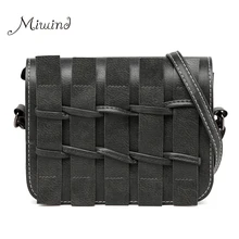 Femmes en cuir sacs à main bandoulière messenger sacs sur l’épaule Clôtures Rabat solide dames de Fil peu bolsas zipper dollar prix
