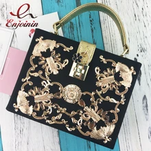 Lock retro hueco tallado de diamantes de lujo de alta calidad de diseño de moda mini flap bolso de las mujeres bolsa de mensajero del bolso de hombro caja bolsa